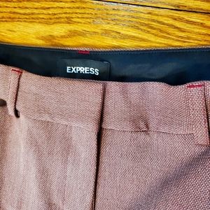 Red tweed pants